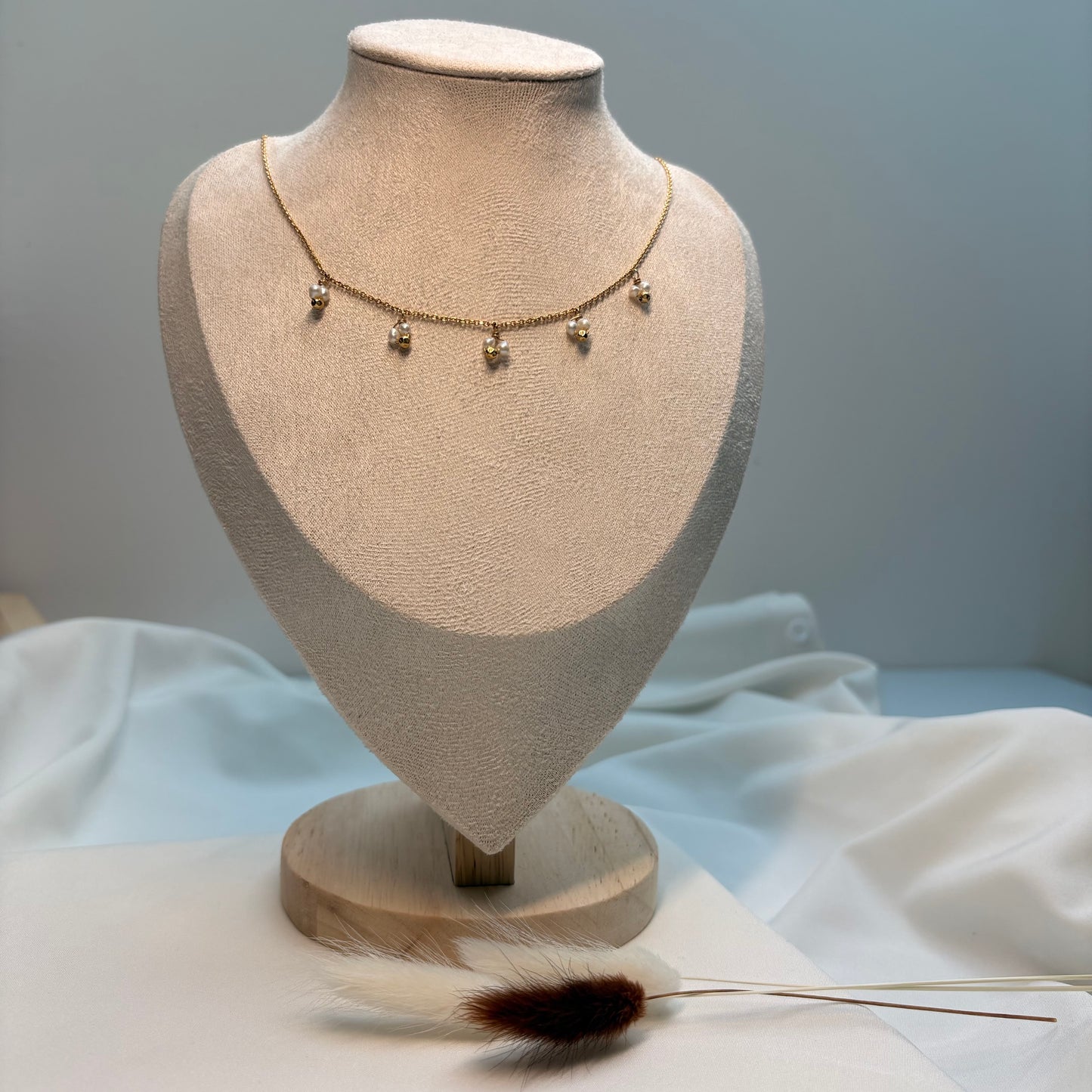 CLEMENCE - Collier Grelot en Perles d’eau douce