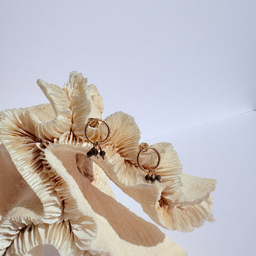 BO ALICE - MAISON ROMEO - GOLD FILLED ET OBSIDIENNE 
