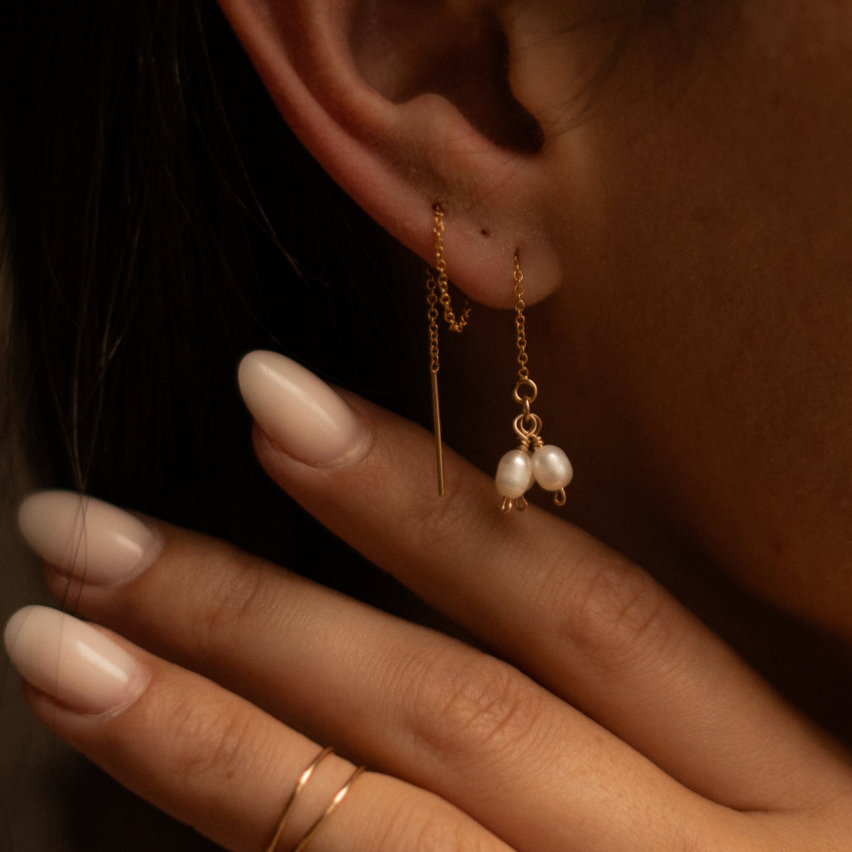 Boucles d'oreilles chaîne Léonie
