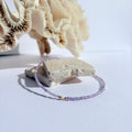 Bracelet de cheville Côme Nacre, Améthyste et Godl Filled - Maison Roméo