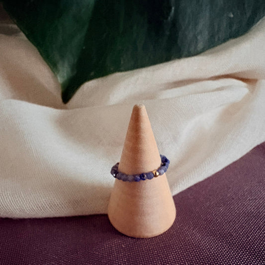 Bague élastique en Sodalite