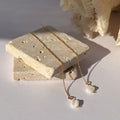 boucles d'oreille chaine alba trefle nacre - maison romeo